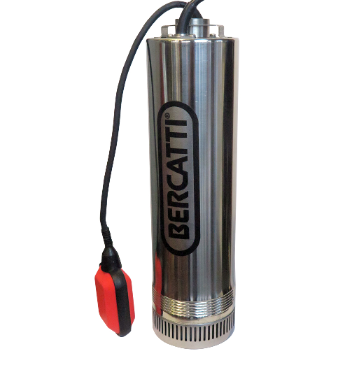 BOMBA SUMERGIBLE 0,75HP NORIA, BERCATTI MODELO SCM3/3